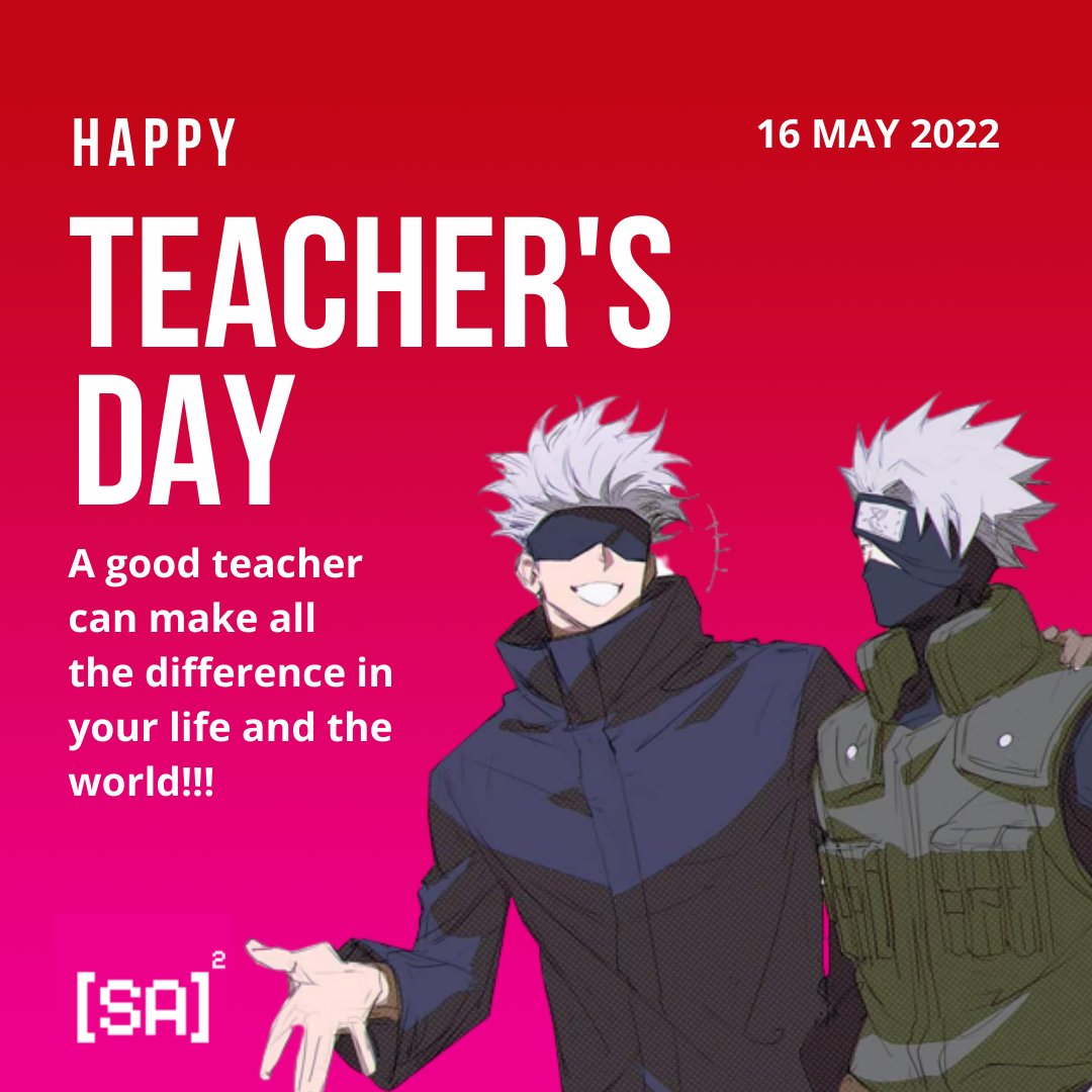 SASquared_arch's tweet image. Happy Teachers day to all who imbue knowledge to others, truly you can make a difference in people’s lives 👍🏻👍🏻
