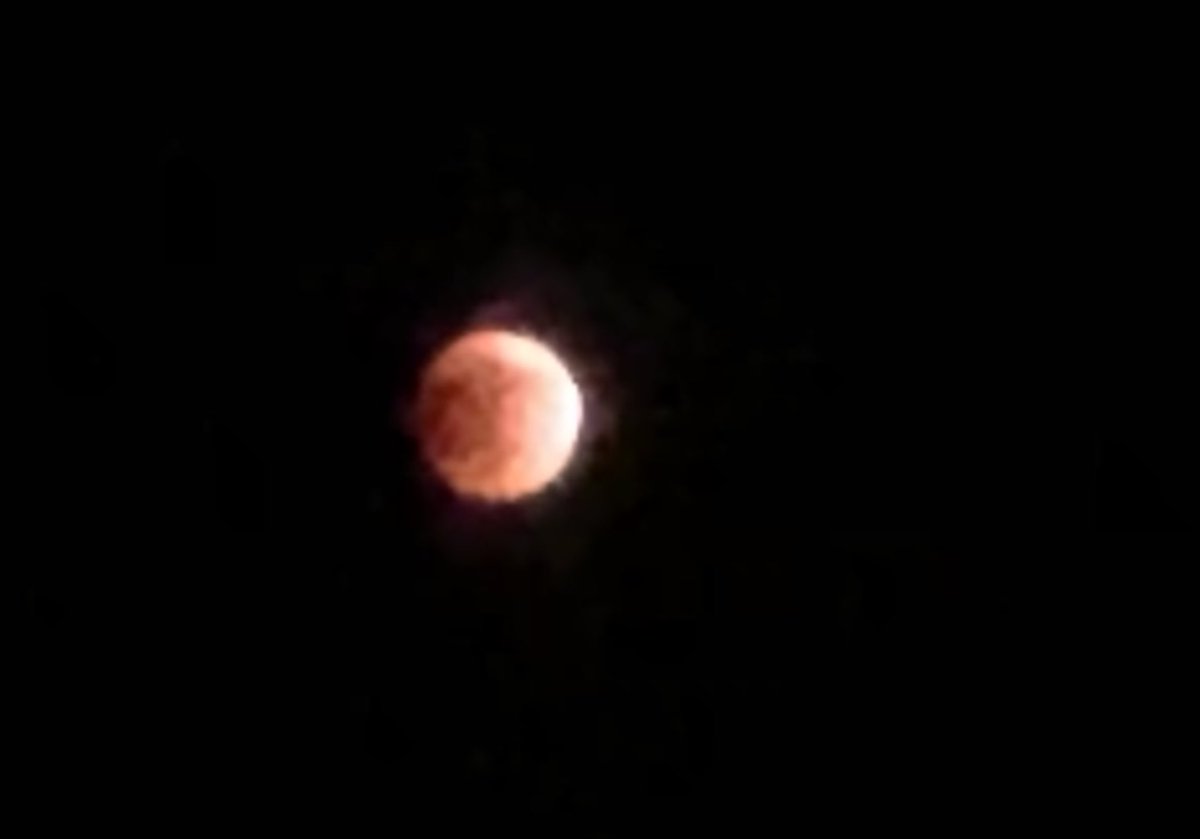 CryptoBeardium's tweet photo. Tonight’s #LunarEclipse. 

#lunareclipse2022 https://t.co/lhzt8OSkJz