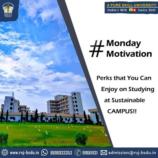 BsduOfficial's tweet photo. #MondayMotivation
Experience the Ambience of Eco-friendly Campus that we Offer to our Learners!!
#BSDUSkill #SkillUniversity #GreenCampus #bsdustudy https://t.co/22hoxUNp1F