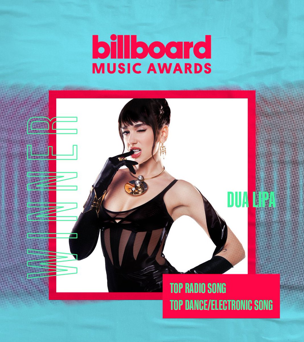 DisruptvMusic's tweet photo. Congrats @DUALIPA for winning Top Radio Song for “Levitating” and Top Dance/Electronic Song for “Cold Heart - PNAU Remix” with @eltonofficial! #BBMAs #BillboardMusicAwards https://t.co/7p0ZzEOrvV