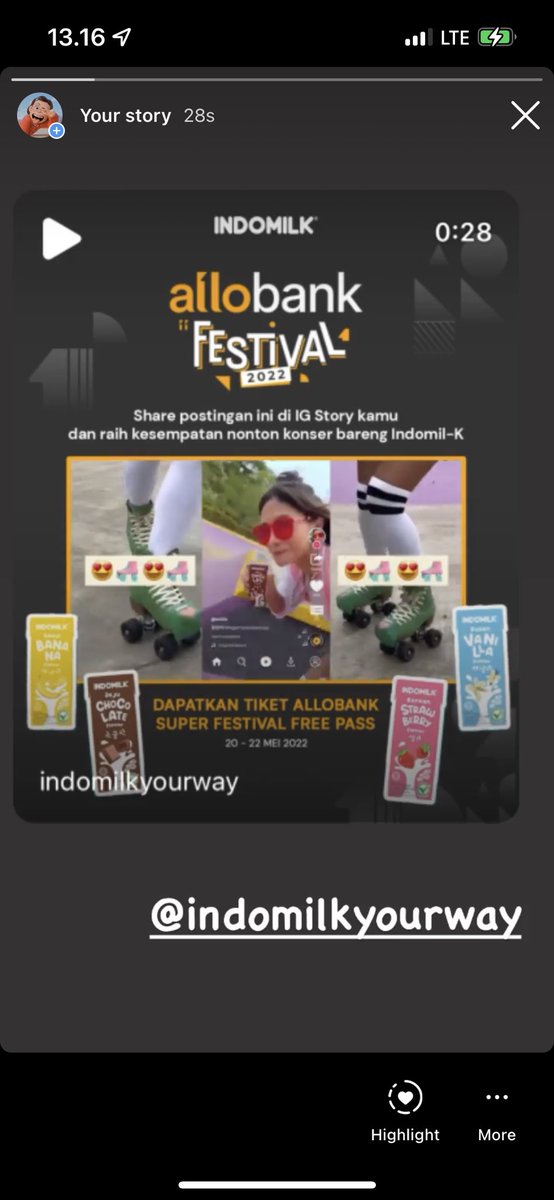kidshater's tweet photo. @indomilkyourway Wish me luck 🙏🏻 @kjjungxox @Singing_Kyojin @ullassi #IndomilkXAllobank #IndomilkYourWay https://t.co/isvkbxkqil