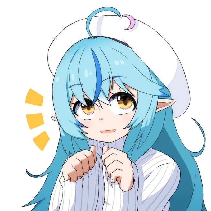 #LamyArt 
例の手を使ったラミィちゃん 
