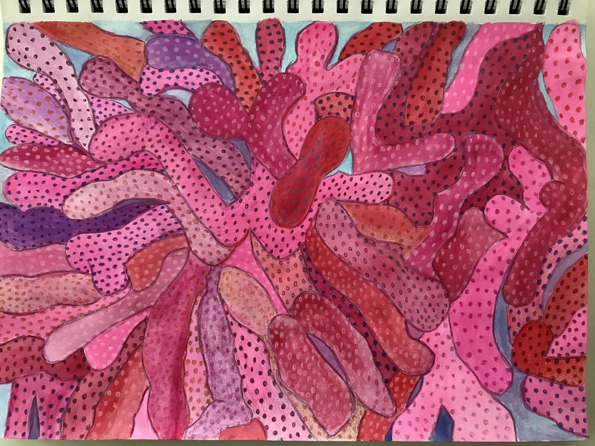 ArtPeixe's tweet photo. #corales #coralreefs #underwater #underwaterworld #paper #colours #colouredpencils #watercolour https://t.co/fxGgVQRYbJ