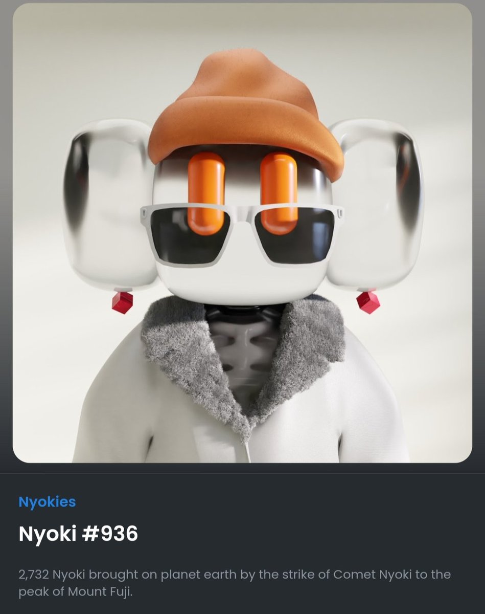 jianhaooo's tweet photo. @nyokiclub FIRST EVER!! Change between two pfp. No gas fees. Two looks: 
1. Full body 
2. Close up https://t.co/PkkO5VqOnn