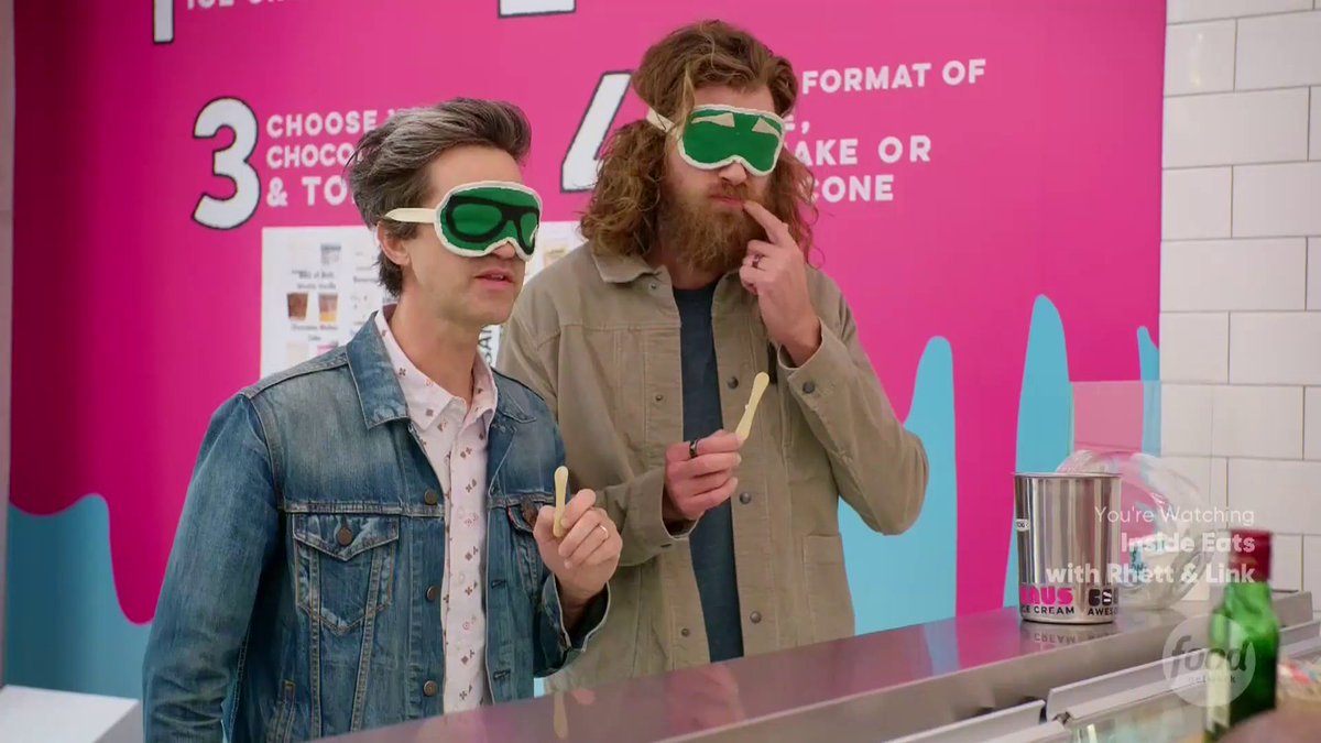 Jula483's tweet photo. 4 pics for 4 episodes of #InsideEats. what a fun little journey, congrats @rhettmc and @LinkNeal on first season and hopefully we will get to see more in the future!! https://t.co/anplAEd36q