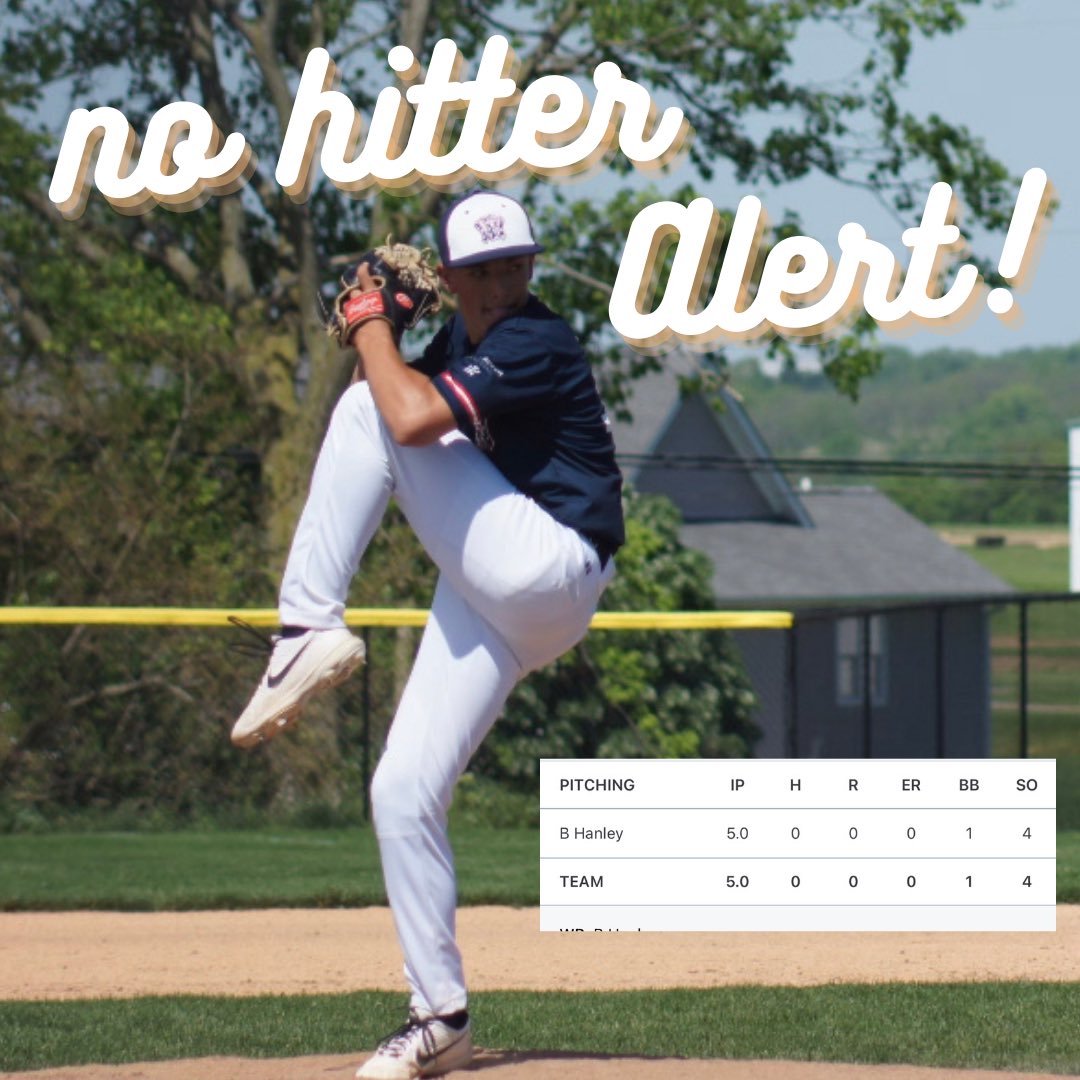 wow_2026's tweet photo. @bhanley34 with a no-hitter this afternoon!! https://t.co/hDm8OFsjY7