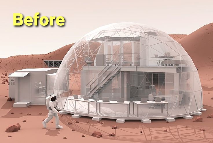 a79degen's tweet photo. Before and after
#Human #MarsDream #Metaverse https://t.co/QuQkJPGNPz