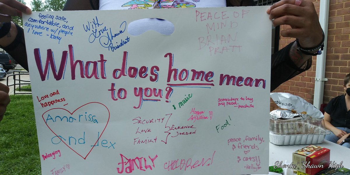 These signs were made today. Everybody signed it.