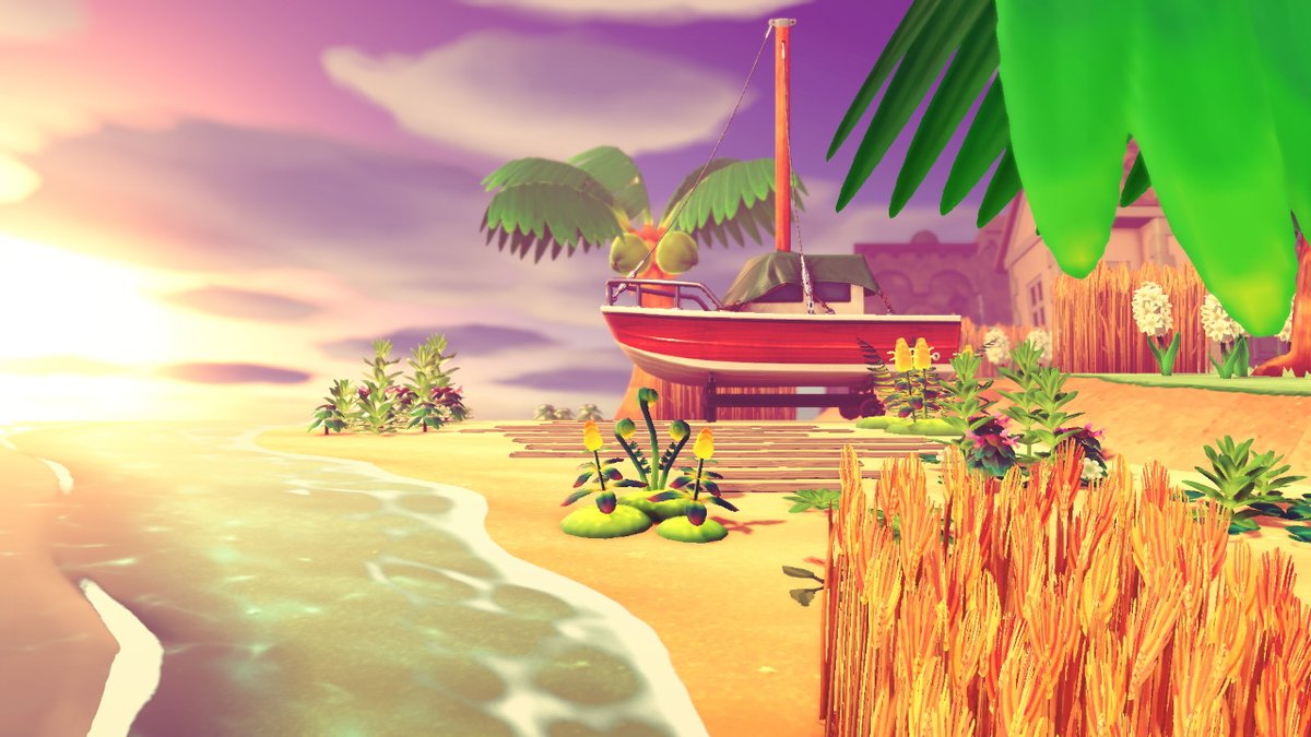 ladyredleafgam1's tweet photo. Beaches at sunset #ACNHdesign #ACNHDlc #Happyhomeparadise  #AnimalCrossing #ACNH #NintendoSwitch https://t.co/TP0s9qA580