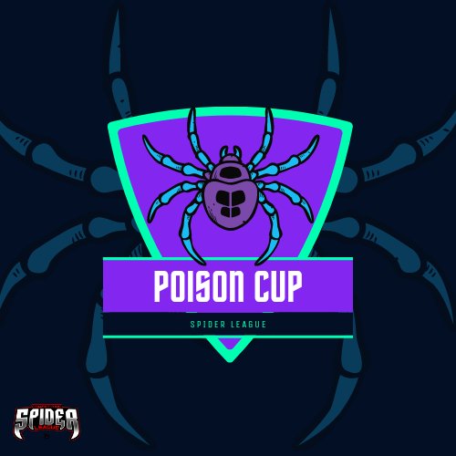 Ya tenemos logo oficial de la Poison Cup 🕷️🏆

Le agradecemos su gran trabajo a nuestra Co-CEO @DKinomoto7 🦄🕸️

#PoisonCup #SpiderLeague 🕷️