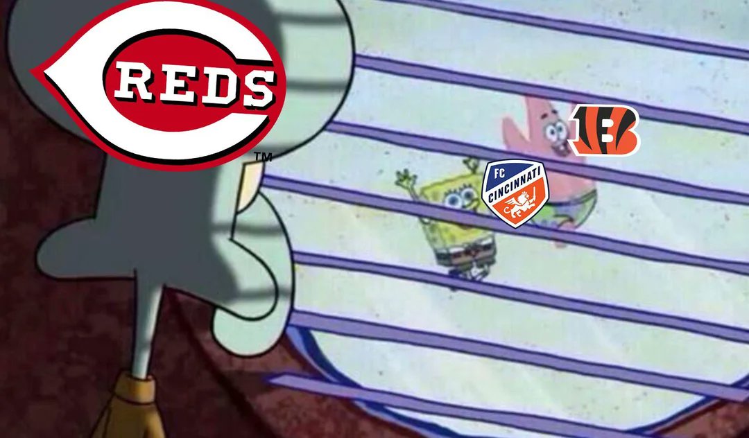 SSDardeen's tweet photo. Current state of Cincinnati sports... #Cincinnati #Reds #pain https://t.co/HMSd7dBdtX
