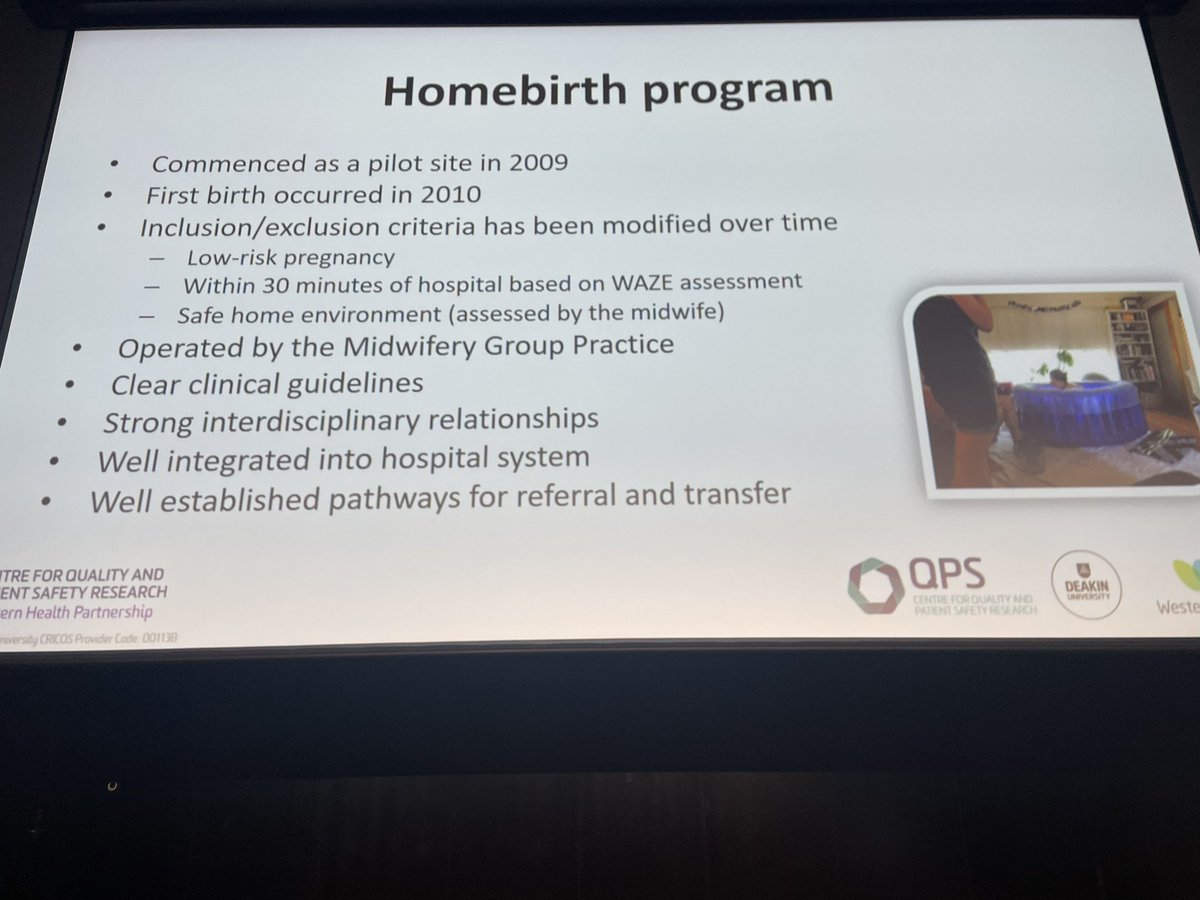 AllisonCummins2's tweet photo. Ten years of publicly funded homebirth in Victoria @ProfLindaSweet #PSANZ https://t.co/A3tAKo4Wl8