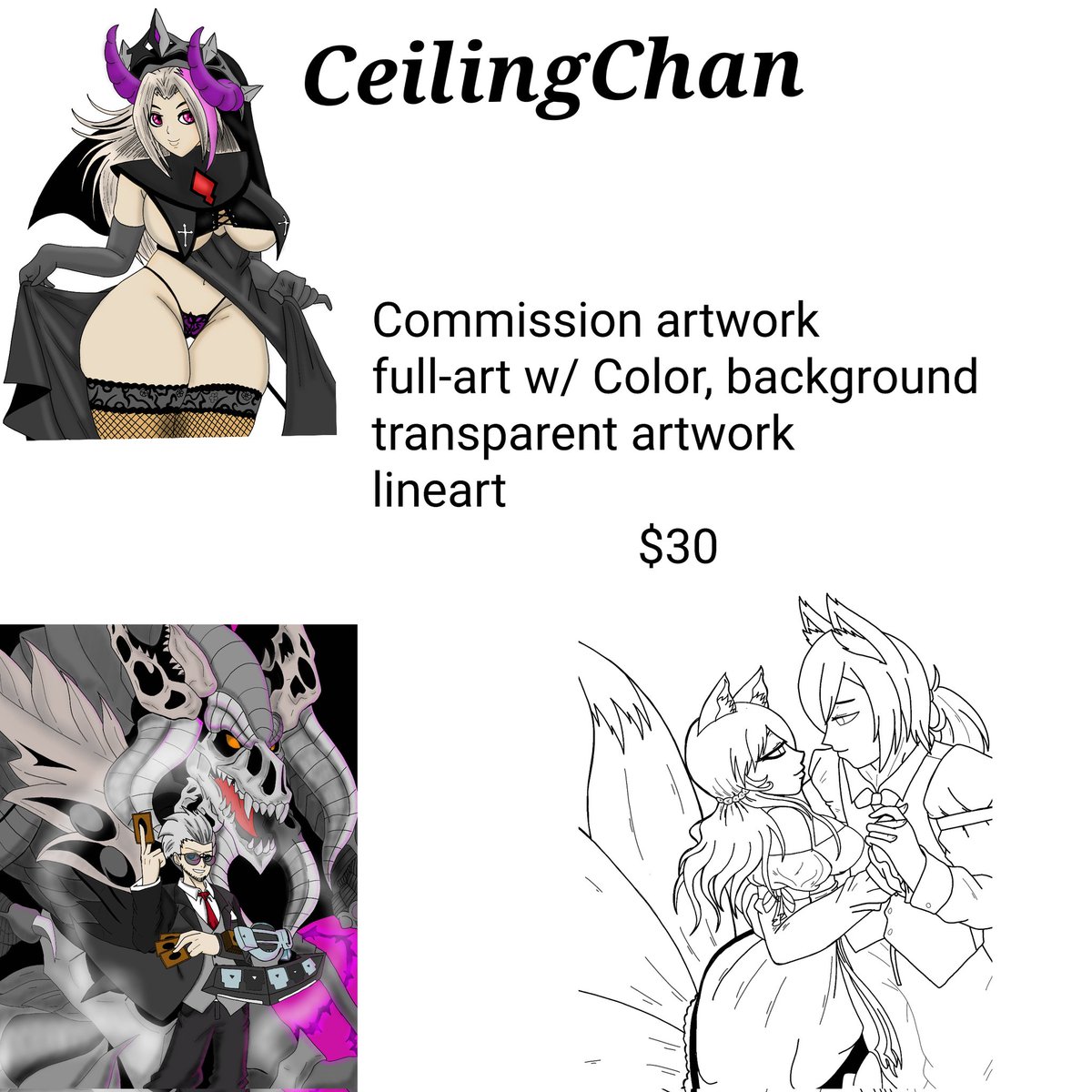 Handock2's tweet image. To anyone who want artworks done here a basic guide of what I got for. Hopefully this gives you an idea if you want to support me, so I can continue what I love to do. 
Message me if you like my art style and like what you see.