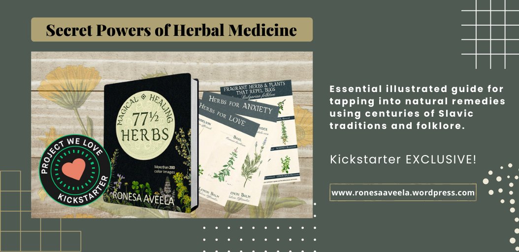 77½ Magical Healing Herbs: Secret Powers of Herbal Medicine kck.st/3FyFHTN <a href="/Ronesa_Aveela/">Ronesa Aveela</a> #Kickstarter #crowdfunding #crowdfund #nonfiction #books #herbs #ebook #illustartion #magical #healers #Entertainment #article #Artist #nonfictionbook #NewBook #booklovers