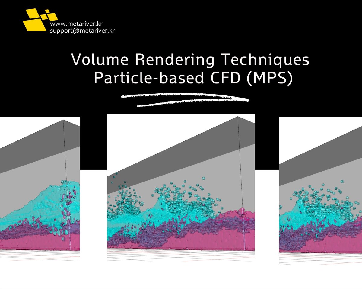 MetariverT's tweet photo. Check our new #Simulation video on volume #rendering techniques for particle-based #CFD (MPS)👉 https://t.co/yIbq8COXem
#cfd #fluiddynamics #fluiddynamic #volume #mps #numericalanalysis #particlebased #fluidmechanics #cae #multiphysics #gpu #dynamics #fluidflow #시뮬레이션 #fluid https://t.co/rY5WijA8O4