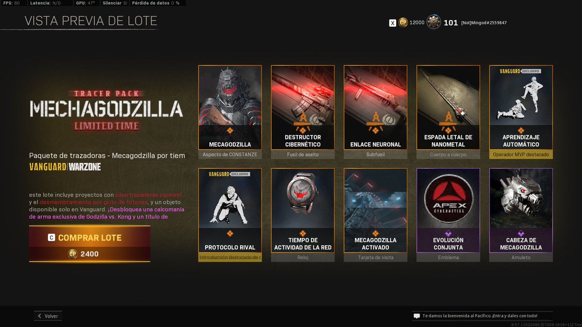 mingods3's tweet photo. 🦖 SORTEO DE SKIN MECHA GODZILLA! 🦖

REQUISITOS:
- SEGUIRME @mingods3 
- DAR LIKE Y RT AL TWEET
- MENCIONAR 2 AMIGO

PARA CUALQUIER PLATAFORMA 😎
TERMINA EN 72 HORAS https://t.co/VN9828HRul