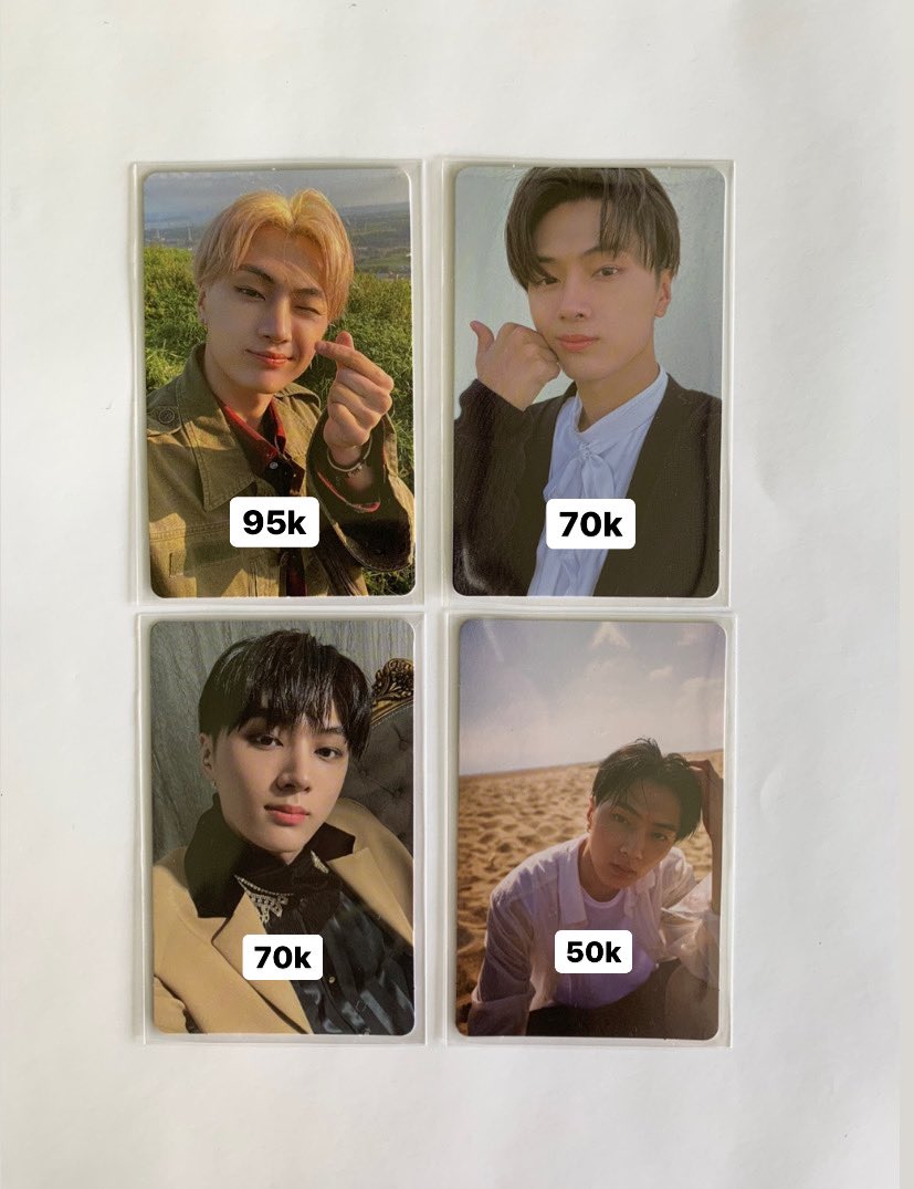wts // want to sell 
pc dawn jay (finger heart), pc yet jay, pc scylla jay, pob wv d:d jay
bisa satuan
take all idr — 275k
☁️ splitpay only 
📍kalimantan tengah