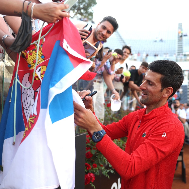 Tennis's tweet photo. 🎉 370 WEEKS AT NO. 1! 🎉

🇷🇸 Novak Djokovic kicks off his milestone 370th career week at No. 1 on the ATP rankings today.

Since first ascending to No. 1 on July 4th, 2011—after winning his first Wimbledon title—he's spent more than two thirds of the time at the top spot. 💥