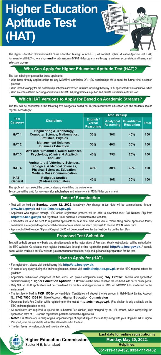 HEC Pakistan tweet media
