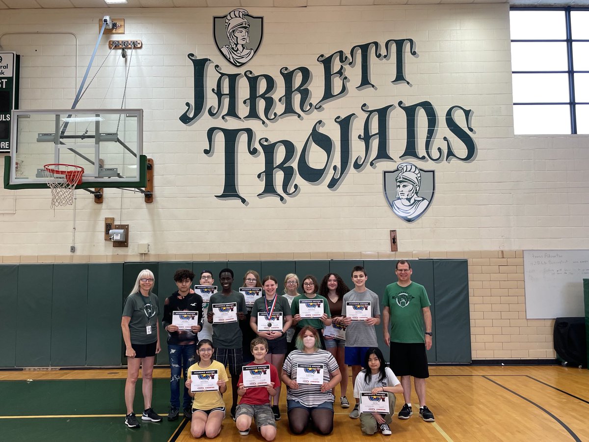 CoachMcDonald_'s tweet photo. Congrats to the Jarrett Archery Team for an outstanding season!  A special shout out to our state qualifiers, All City Champions, and NASP Academic Archers! #JarrettPride ⁦@JarrettTrojans⁩ https://t.co/LbM6Q2ZPDK