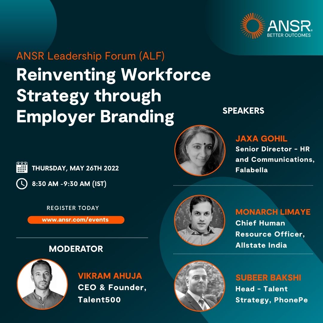 Join us for an insightful conversation on the guiding principles for a successful employer branding strategy in the post-pandemic world. Register now: bit.ly/3sC0Gjm
