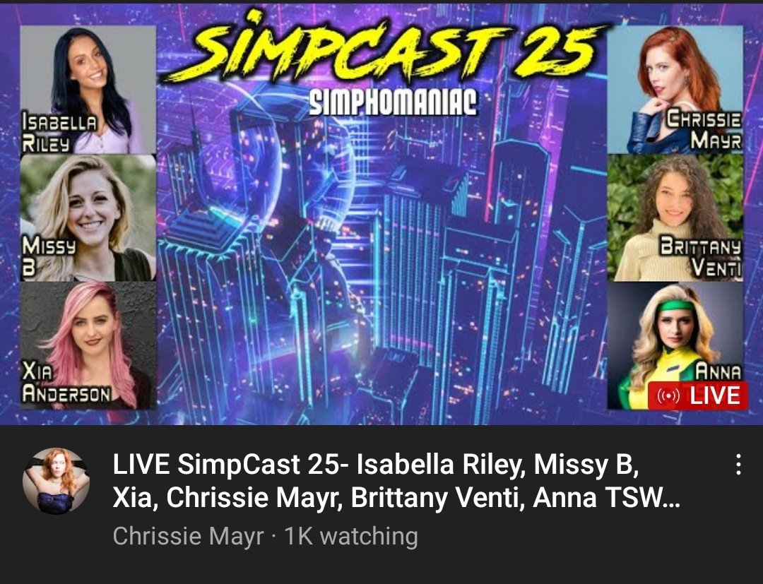 GNinjuh's tweet photo. 👩🏻🦰#ChrissieMayrPodcast🎭🤣 PRESENTS
#SimpCast
#0025 SIMPHOMANIAC
@ChrissieMayr
@thatstarwarsgrl/@ArtTswg
@BrittanyVenti_
@Xia_Land
@isabellarileyus
#MissyB
@NinaInfinity ♾
🔧in':
@FrankP614
#Frosk
✨https://t.co/fiwklYtbQm✨
#LIVEFromJanuary6th👇🏾 https://t.co/IqETDgent6 https://t.co/t6c1I9JdMo