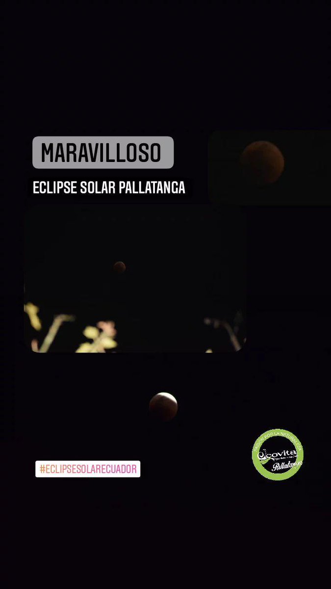 ecovitaecuador's tweet photo. Maravilloso eclipse solar en Pallatanga 
#EclipseLunar #eclipselunarecuador #pallatanga #ecovitaecuador https://t.co/tHz7Ege1w7