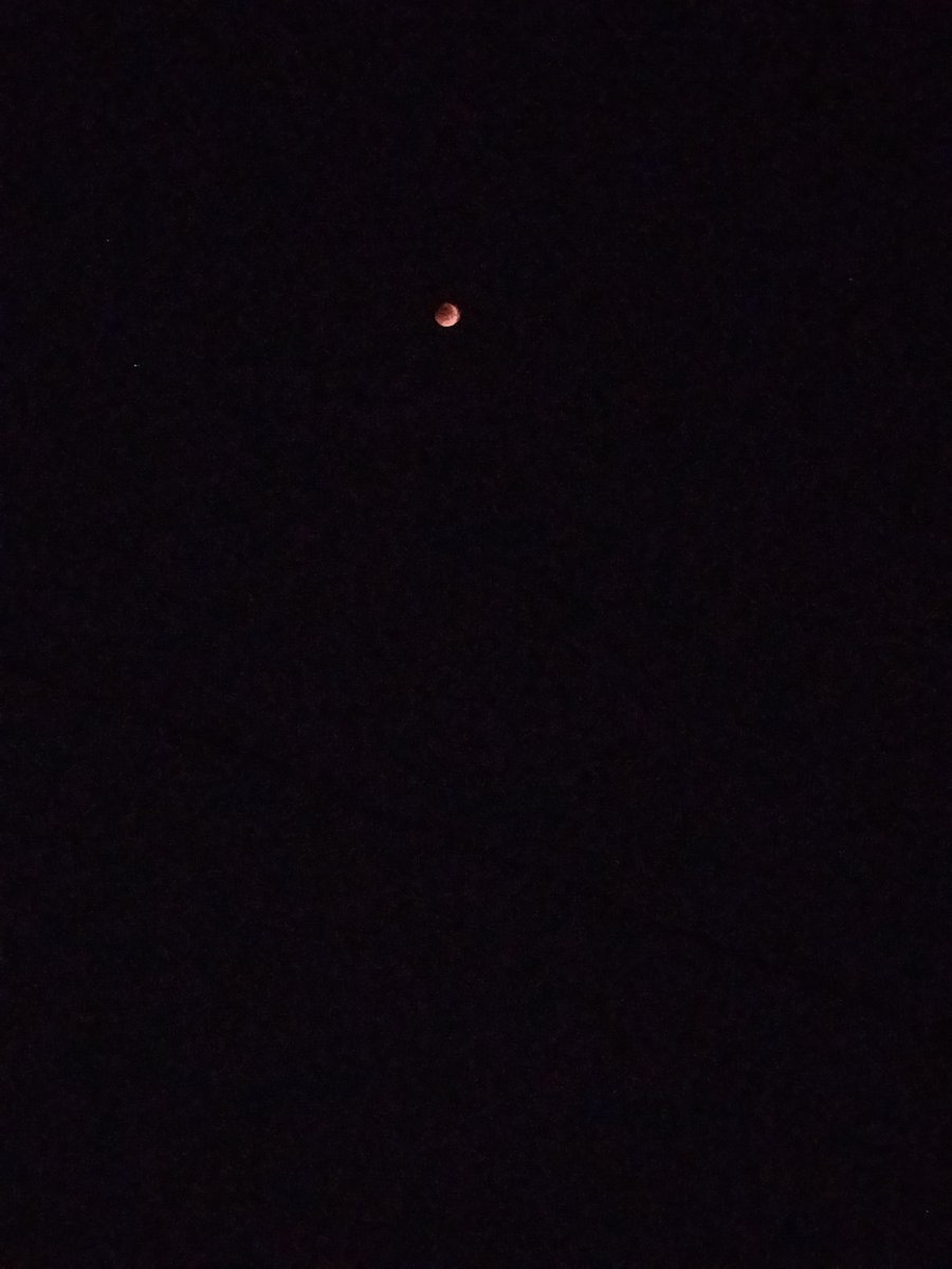 MichelleRanall2's tweet photo. No es la mejor foto pero les aseguro que en mis ojos se veía magnífica, #EclipseLunar 🌑 https://t.co/7vFX0NoHPs