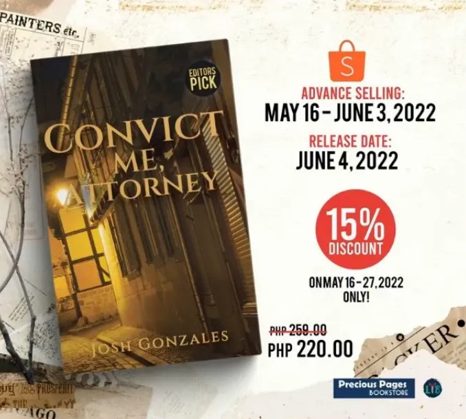 TheUnveilers's tweet photo. CONVICT ME, ATTORNEY by Veilofthedark 

15% Discount on May 16-27, 2022 https://t.co/bjWJ9KnFnC
