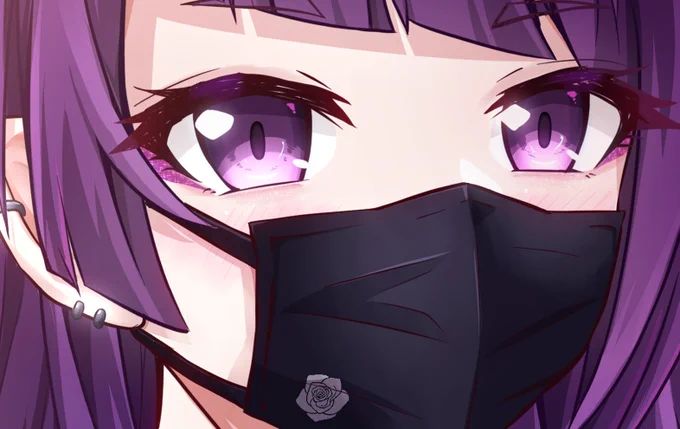 ここの目元にすごい力入れました 