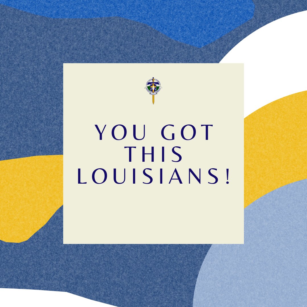 We’re behind you, cheering you on to the finish line. You might be feeling stressed, overwhelmed, confused and so tired – we understand that, but keep going Louisians!