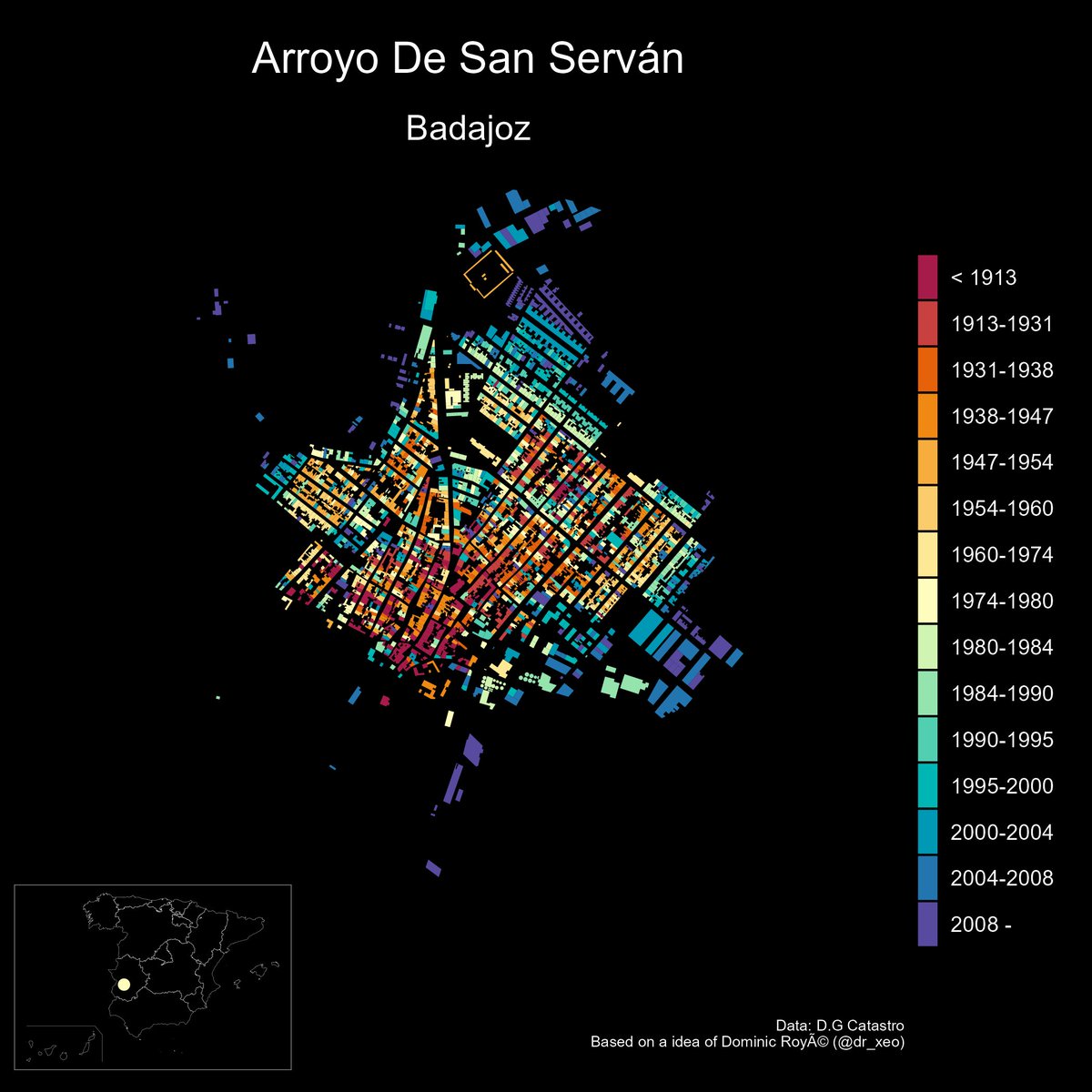 spainmunic's tweet photo. Arroyo De San Serván (06012), Badajoz, Extremadura - 38° 51' 11.88" N / 6° 27' 16.51" W #spainmunic06012  #Badajoz https://t.co/bpMIHeyUBX