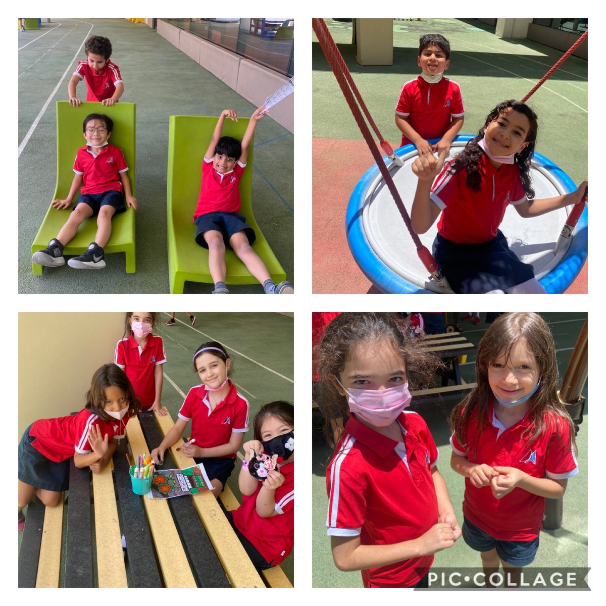 getjouzywithit's tweet image. Soaking in all the playground fun together before the Dubai summer heat!☀️🥰🤗💖@DAAElementary #recessfun