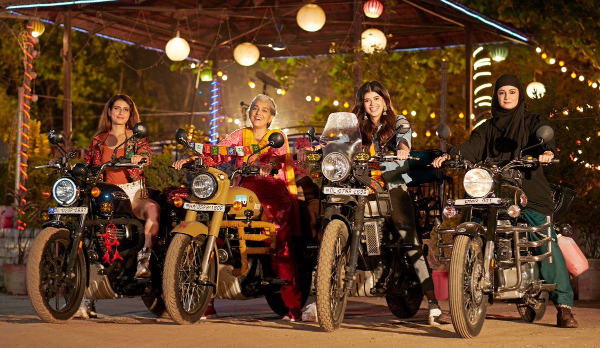 weareexceed's tweet photo. Join the ride of a lifetime with Dhak Dhak, as four women ride to the highest motorable pass in the world on an exciting journey of self discovery !

@deespeak @sanjanasanghi96 https://t.co/9Q7BFNR6x9
