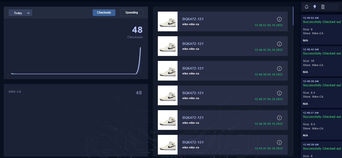 for today's restock on nike ca got some jordan 1 mids using MEK AIO from <a href="/botsupply_/">Bot Supply</a> <a href="/botspplysuccess/">Bot Supply Success</a>