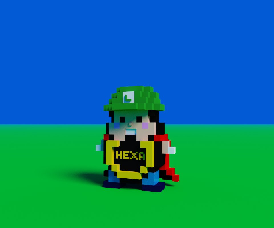 我が名はヘキサトーレ3世だヘキ👑
今日はボクセル仲間を紹介するヘキ
公認に向けて着実に進んでいるヘキ
マネージャーのNAO777(@touroku_daikou)は有言実行する男だヘキ

nft.hexanft.com/nft/issue/NrGE…

<a href="/HEXANFT/">HEXA（ヘキサ）</a> 
#HEXANFT 
#ヘキサ王子
#NFT