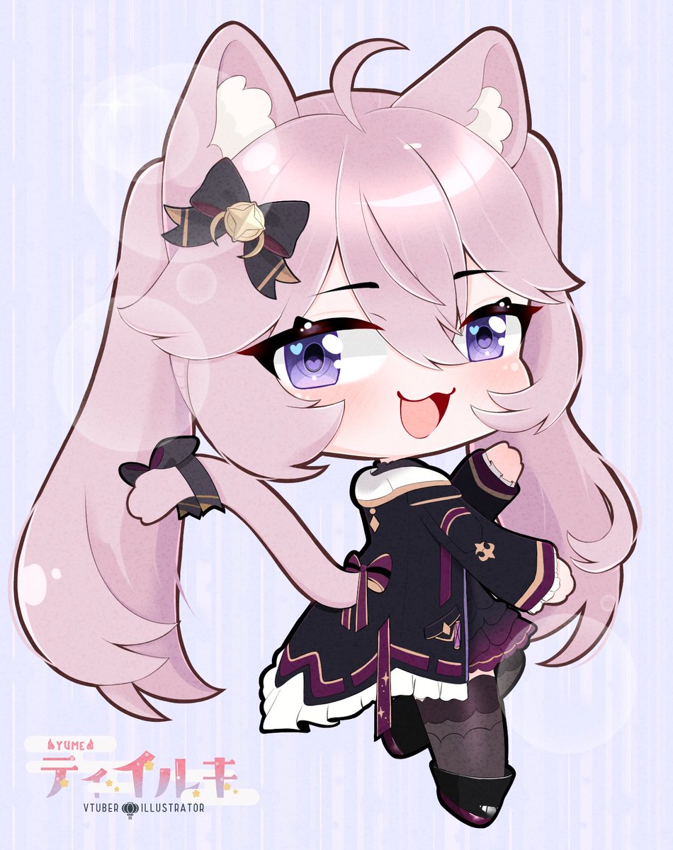 Tiiruki_'s tweet photo. ฅ^•ﻌ•^ฅ💜~  #nyanart (repost) https://t.co/vFq0vkkVKS
