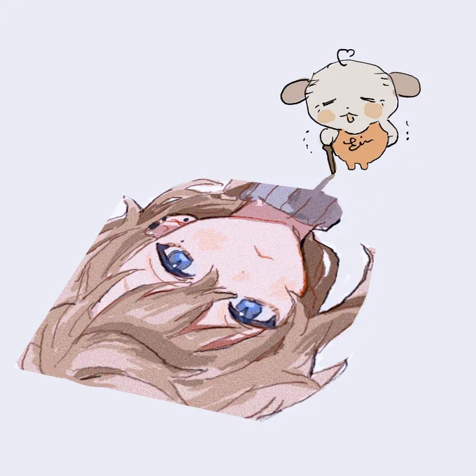 お爺ちゃんだからプルプルの線しか描けない災難爺さん 