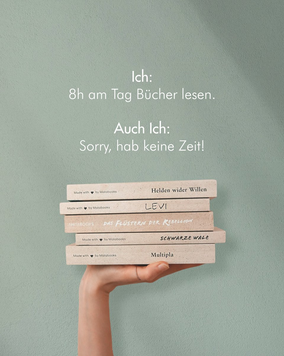 matabooks's tweet photo. Wem von euch geht's auch immer so? 😄📖
https://t.co/LreroamYOl
#matabooks #vegan #nachhaltig #graspapier #bücherliebe https://t.co/WVZfpdydbd