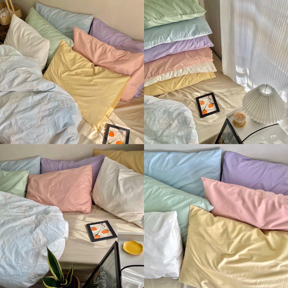 HerselfHim's tweet photo. เตรีนมตัวรึยังกับคอลเลคชั่นนี้ จะกลับมาพร้อมส่งอีกแล้วเร็วๆนี้ เตรียมกดได้เลย สต็อกจุกๆ สีน่ารักเหมือนเดิม🤏🏻💕 #ปลอกหมอน #himandherself #ผ้าปูที่นอน #ตลาดนัดบังทัน #ห้องนอนมินิมอล #เกาหลีเกาใจ https://t.co/TmOmZxrUTg