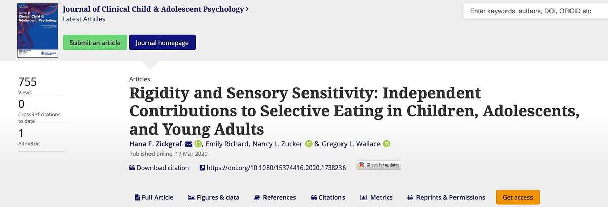 SINetwork's tweet photo. This study researched the unique contributions of #sensory (i.e., oral texture and olfactory) sensitivities and rigidity as predictors of self/parent-reported #SelectiveEating (SE) -

 https://t.co/SMUXVrJCDl https://t.co/B2BW2UcE4L