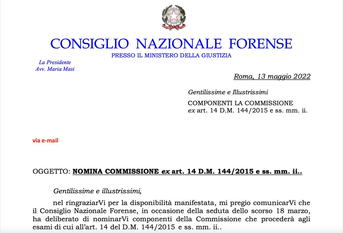 nicfab's tweet photo. Onorato di essere stato nominato dal @CNF_it componente della Commissione nazionale di valutazione per il riconoscimento dei titoli professionali specialistici per gli Avvocati, per il diritto dell'informazione, della comunicazione digitale e della protezione dei dati personali. https://t.co/v1uFtSZk9y