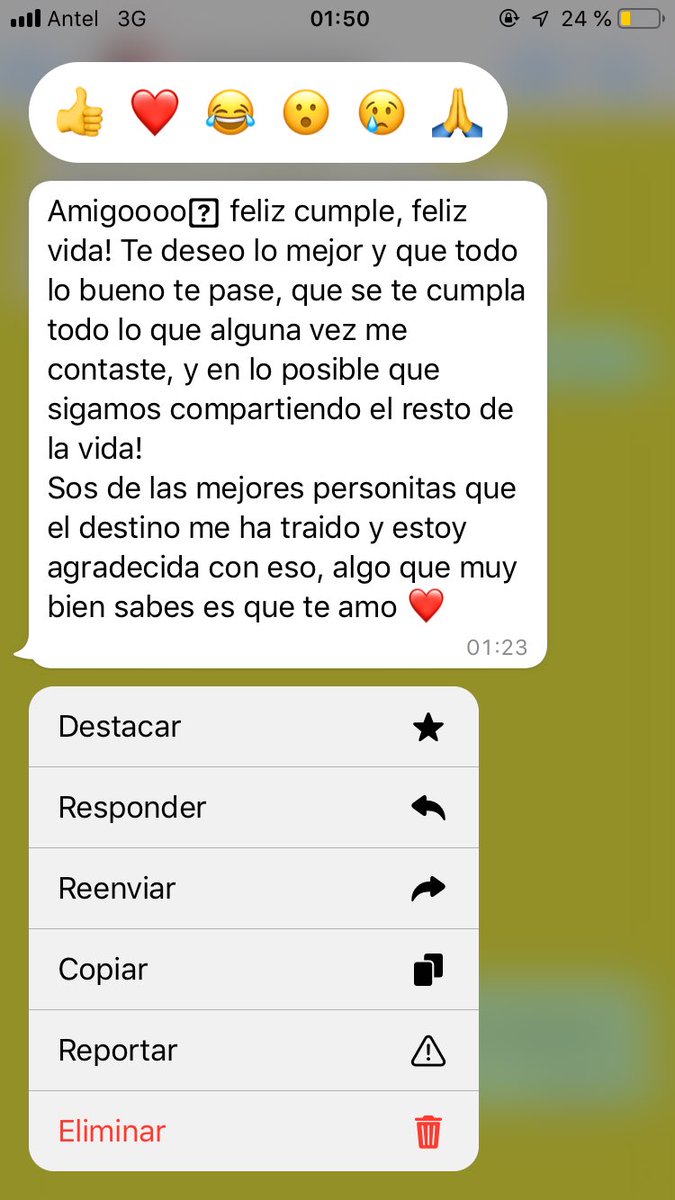 Como no arrancar bien mi cumple 
Mensajitos que los guardo en el ❤️