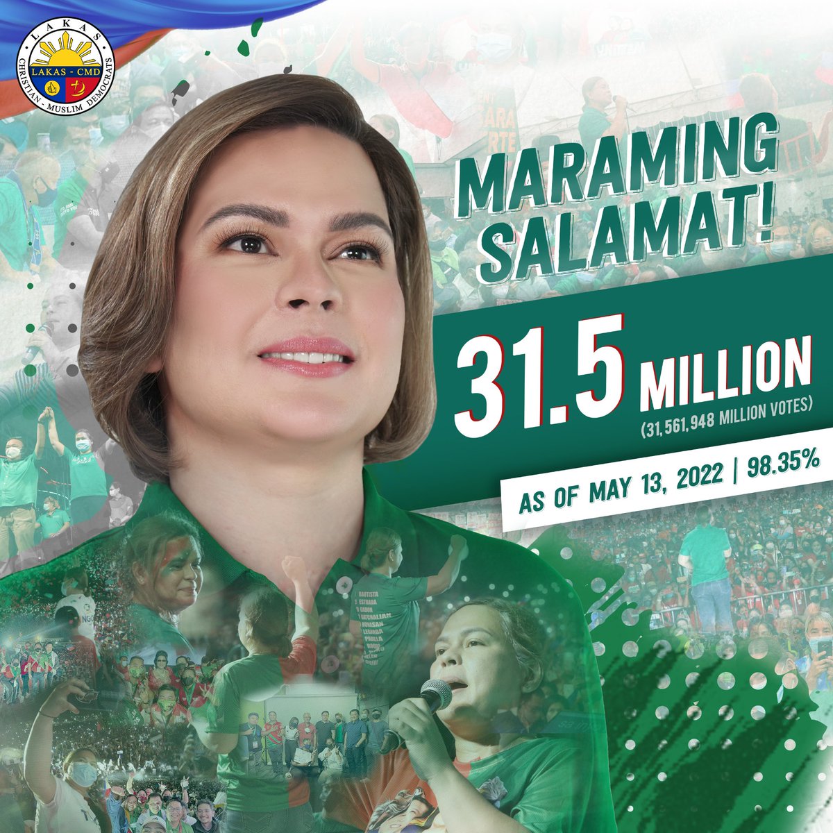 Lakas_CMDph's tweet photo. #LakasCMD
#LAKASniSARA https://t.co/W7gJDpHPjV