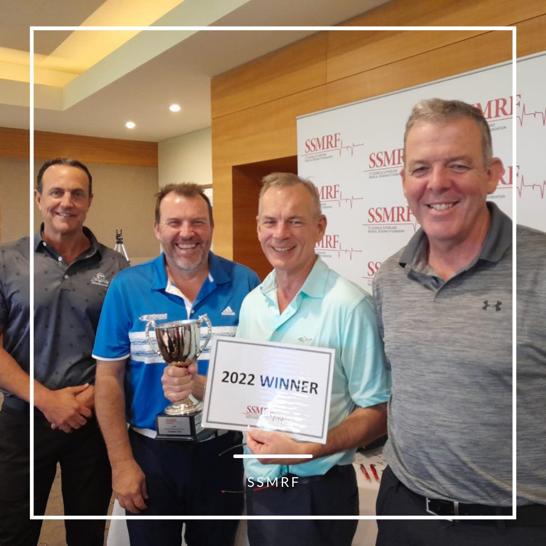 SSMRF_official's tweet photo. Congratulations to the 2022 SSMRF Golf Day winning team - SilverChef (54 Nett), and to the runner up team, St George Private Hospital, led by our host Dr Harry Prevedoros (56 Nett).
#golf #golffundraiser #SilverChef #stgeorgeprivatehospital https://t.co/PJ7B0DFkP0