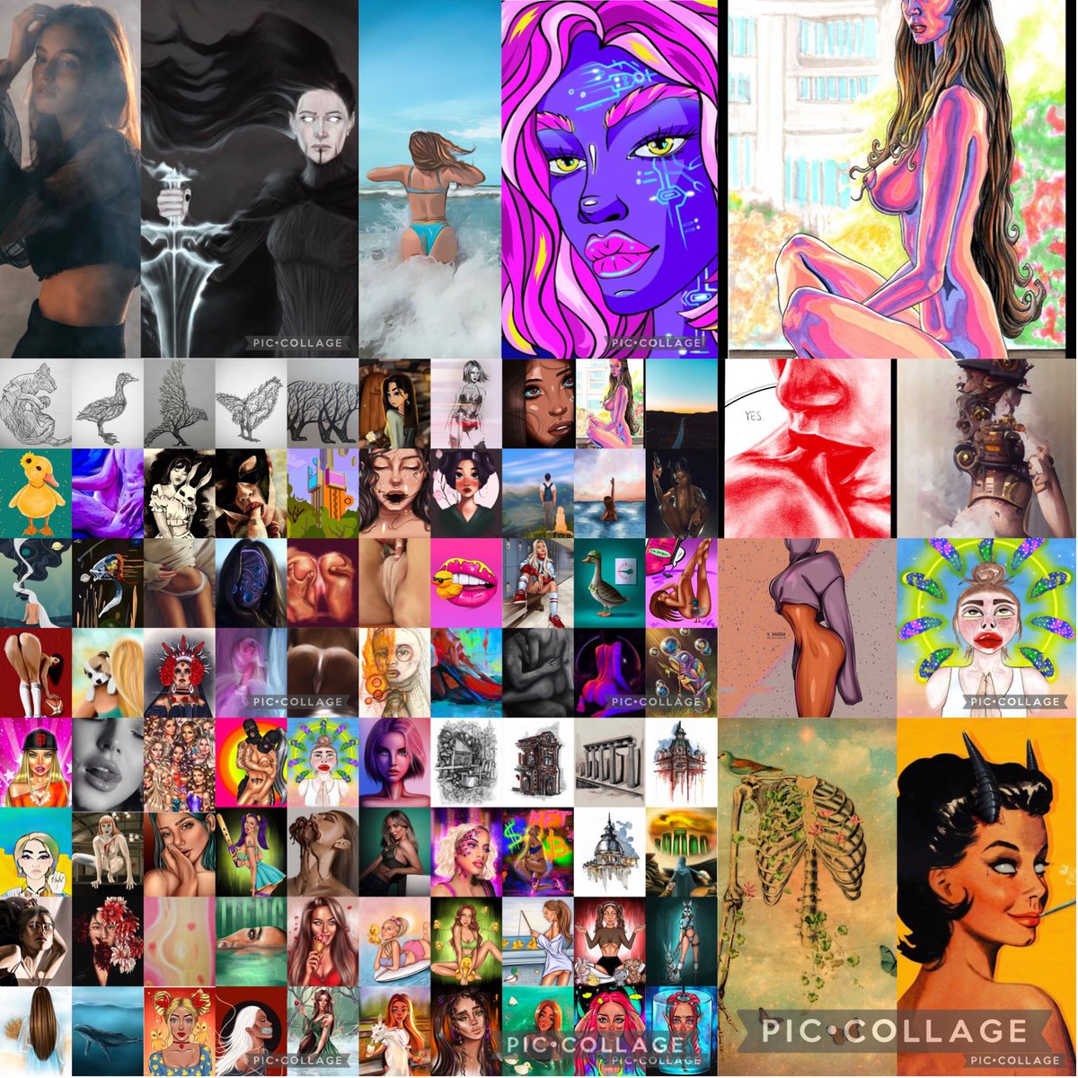 I really dont show the work I have purchased enough. This is really amazing work all of it!  I’ve never purchased anything I dont like. There are 90 nfts here that i have purchased in the last 2 months. This is a really fun community! Love you all! Glad to be here! 😁🦆