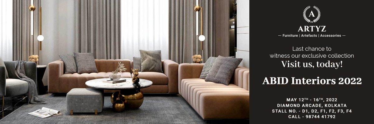Artyzfurniture's tweet photo. Last and final opportunity for you to witness #Artyz' ornate furniture collection at #ABIDInteriors2022.
Don't miss this chance! Visit us right away!!
#ABIDInteriors #luxuryfurniture #interiors #interiordesign #designtrends #homedecor #interiordesigninspiration #livingroomideas https://t.co/GdjtCnOloM