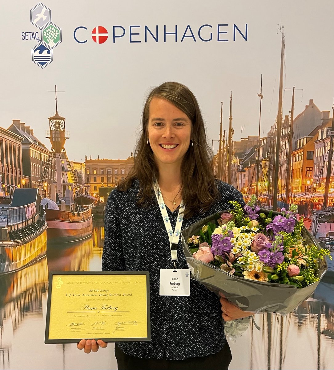 NORSUS congratulates our colleague Anna Furberg as the winner of SETAC Europe Young Scientist Life Cycle Assessment (LCA) award 2022!