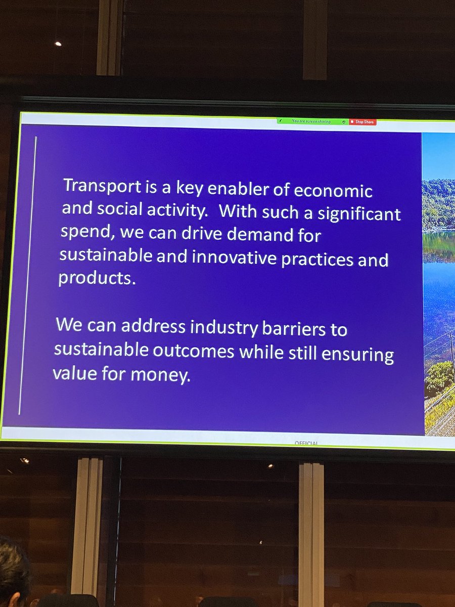 #policy and #procurement are key enablers for #netzero in #builtenvironments <a href="/TransportforNSW/">Transport for NSW</a> is leading the conversation with key #sustainability targets built into all new infrastructure projects.