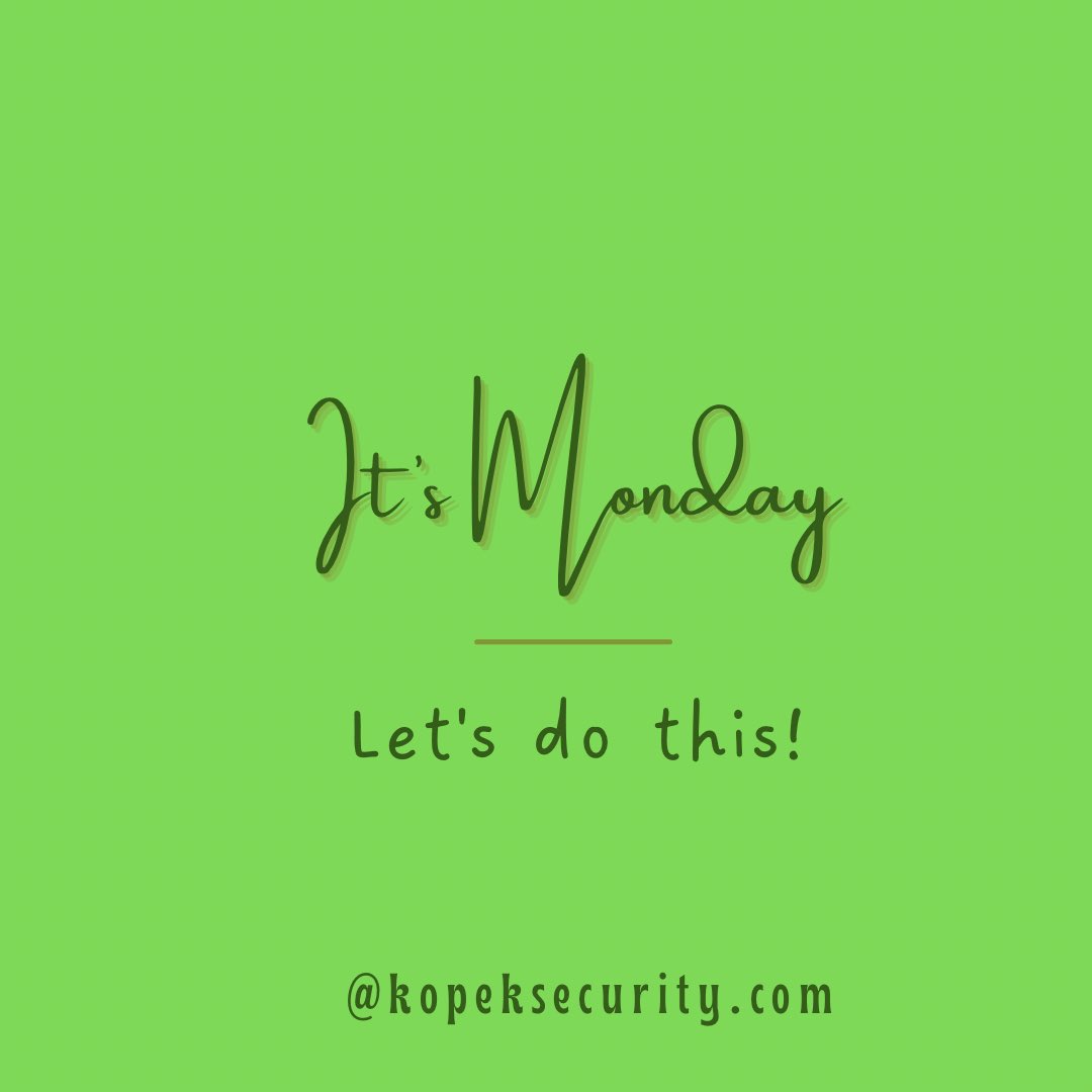 Have a successful week!! 
#makeitcount #positive-mindset